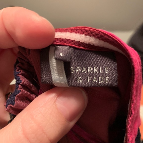 Urban Outfitters Colorblock Strapless Dress - Picture 4 of 4